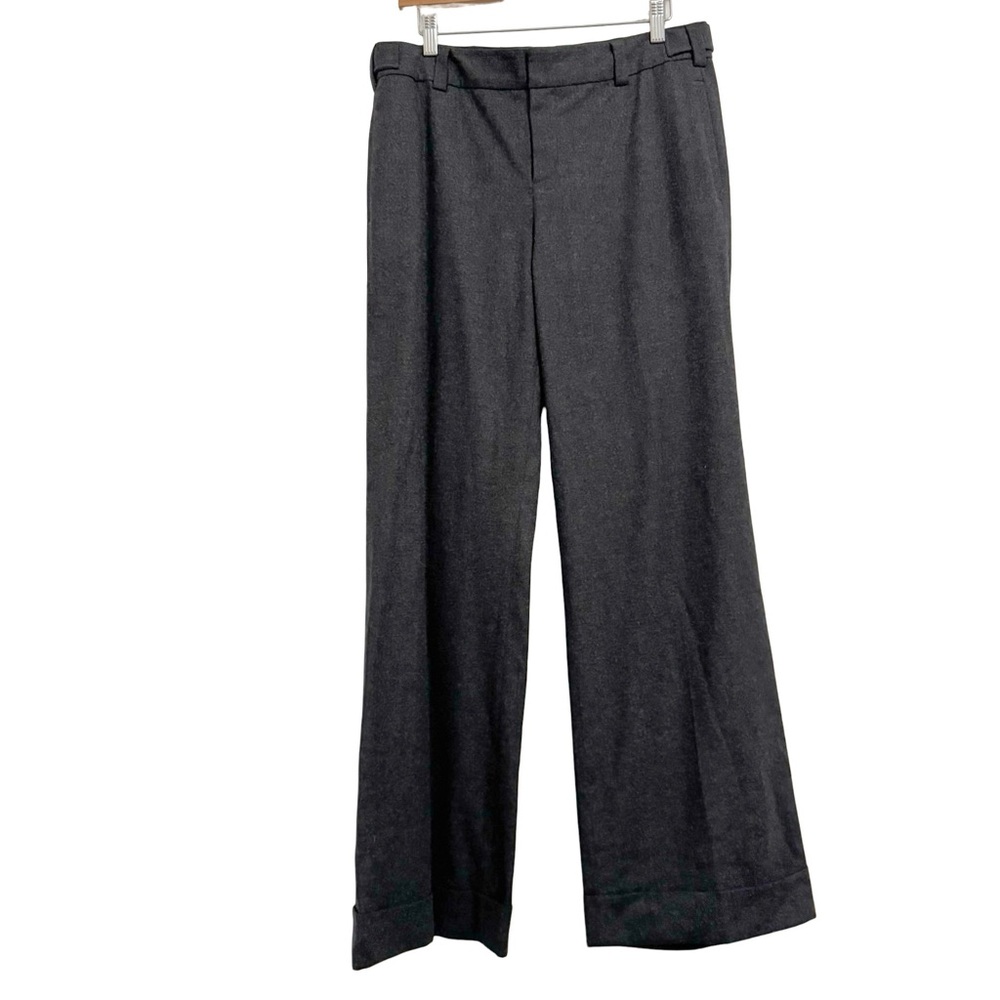 Vince Wool Wide Leg Cuffed Trouser Pant 8